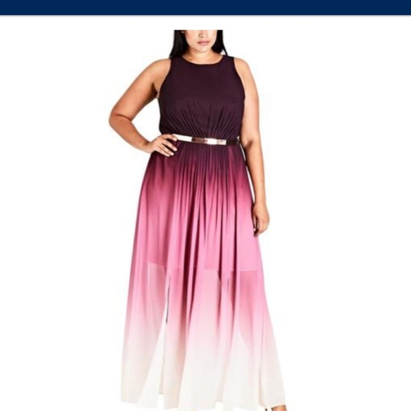 city chic ombre dress